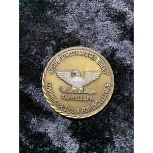 45th Quartermaster Group Commanders Coin for Excellence Farrell, PA